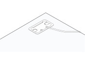 Cable Outlet Rect 55x105mm Pl Black