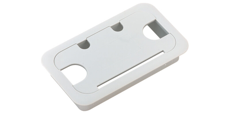 Cable Outlet Rect 55x105mm Pl Black