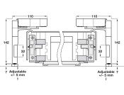 Moulded Plinth Drawer Fitting Set Pl Blk