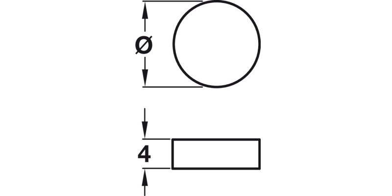 Anti Scratch Felt Pad D35mm SA Brown