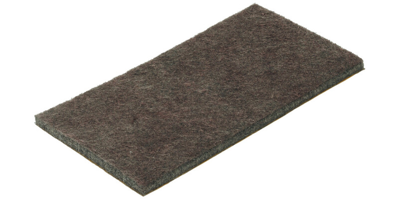 Felt Glide 50x100mm Self Adh Brown