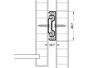 3832-SC BB Drawer Runner Full 45kg 450mm Blk