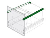 NovaPro Del Adaptor Railing 1100mm Met