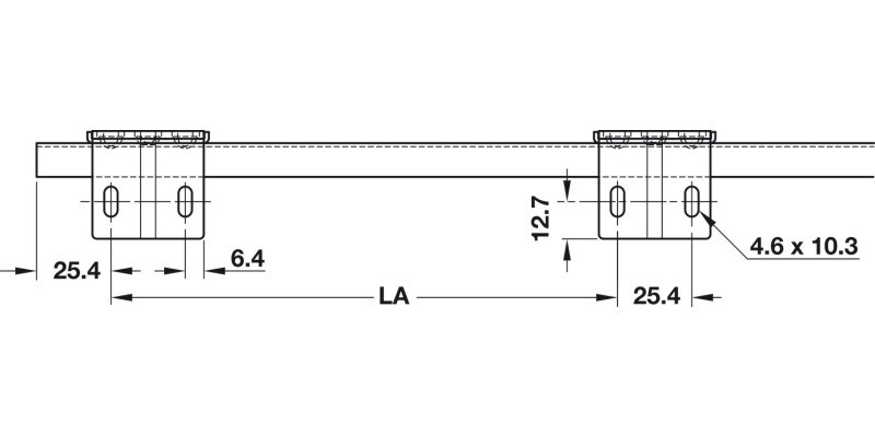 2109 Keyboard Runner Sgl 30kg 400mm BZP