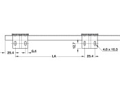 2109 Keyboard Runner Sgl 30kg 400mm BZP