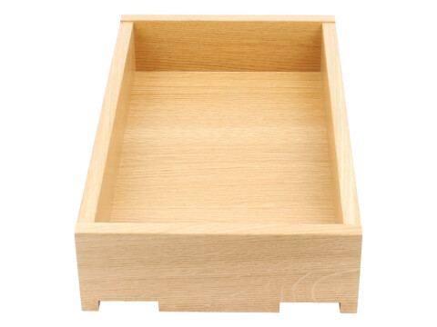 Solid Oak Drawer, Height 90-185 mm, Fully Assembled