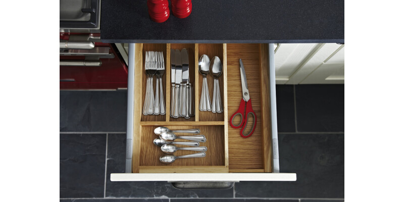 eXTray Oak Cutlery Ins 412/400-600mm