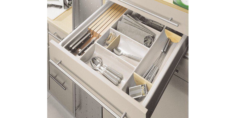 Cutlery Ins 80/60 800mm HG Pl Slv/Gry