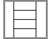 Cutlery Ins 60/60 600mm HG Pl Slv/Gry