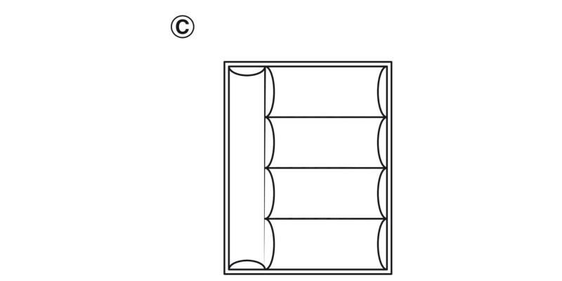 Cutlery Ins 45/60 450mm HG Pl Slv/Gry