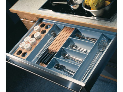 Cutlery Ins 45/60 450mm HG Pl Slv/Gry