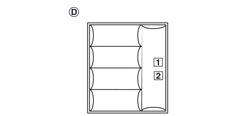 Knife Block 4 Inserts Lacq Beech Ply
