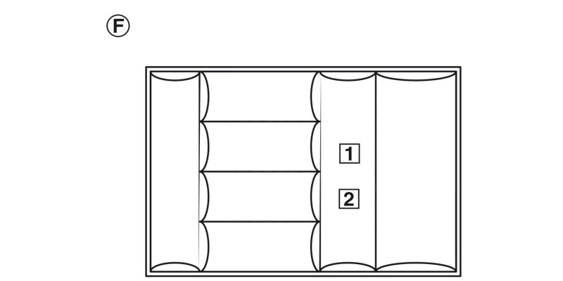 Knife Block 4 Inserts Lacq Beech Ply