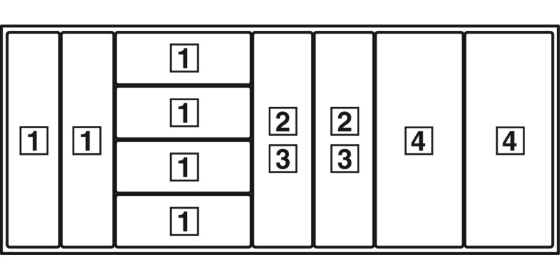Knife Block 4 Inserts Lacq Beech Ply