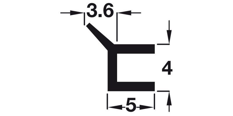 Decorative+Sealing Profile Pl Grey 1.0m