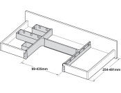 Banio Add Fixing Rail for Storage White