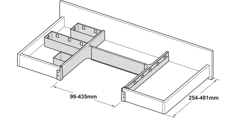 Banio Storage Tray 65x251x84mm Pl Trans