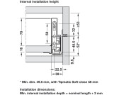 NovaPro Scala AsD Std Drawer 90/400mm Slv