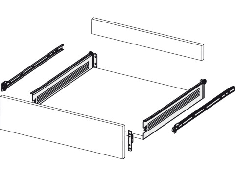 Supra-150 Drawer Set 150x350mm Wht 9001 CLR