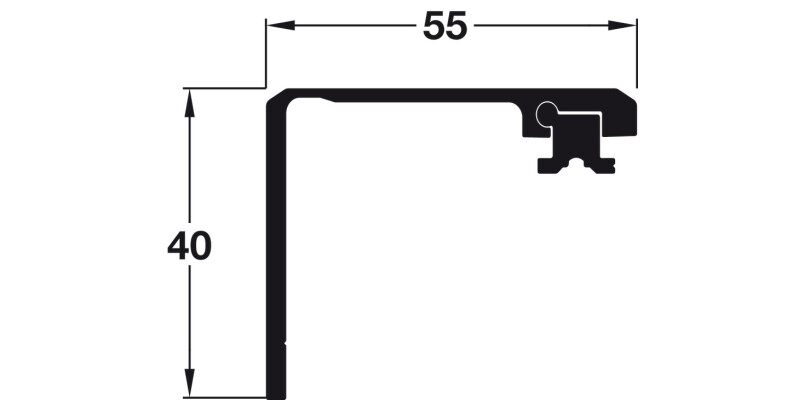 Hawa Concepta Con Brkt/Wood Sgl 650mm