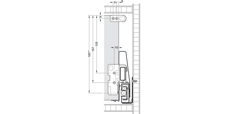 MX Round Rail Set 500mm Gry/Slv