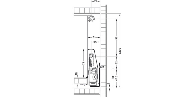 MX Round Rail Set 500mm Gry/Slv