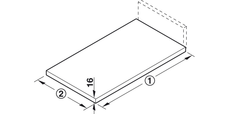 NovaPro Del Std Drawer Set 90/400mm Met