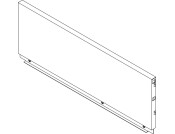 NovaPro Scala St Drawer Back 186/300mm Stn