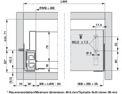 NovaPro Scala InDrw Front 90/1000mm Slv
