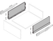 NovaPro Scala Drawer Sides 186/400mm Stn