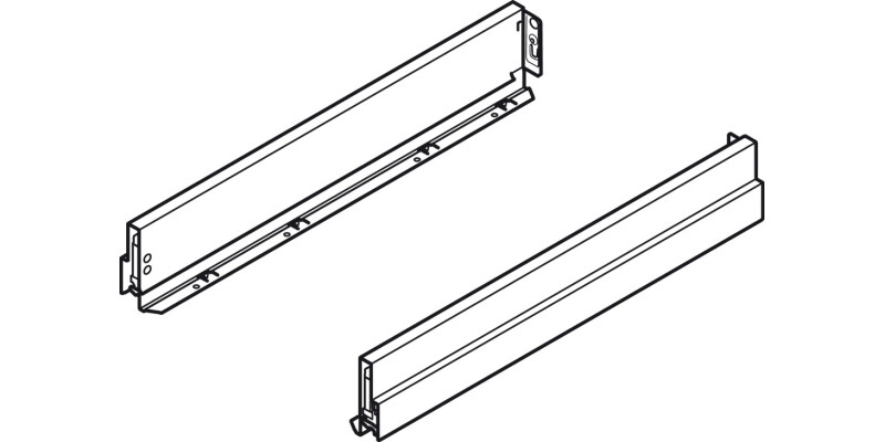 NovaPro Scala Drawer Sides 90/270mm Slv