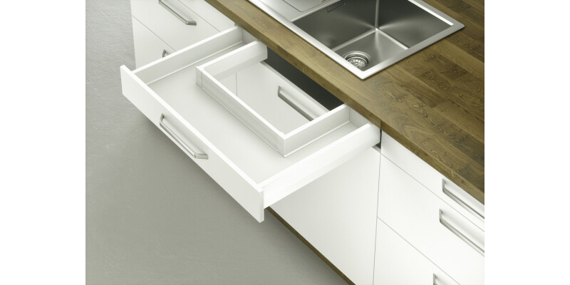 MX Front Panel Set f U/Drawer 74mm Wht