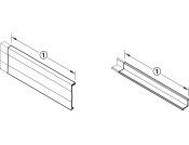 MX Front Panel Set f U/Drawer 74mm Wht