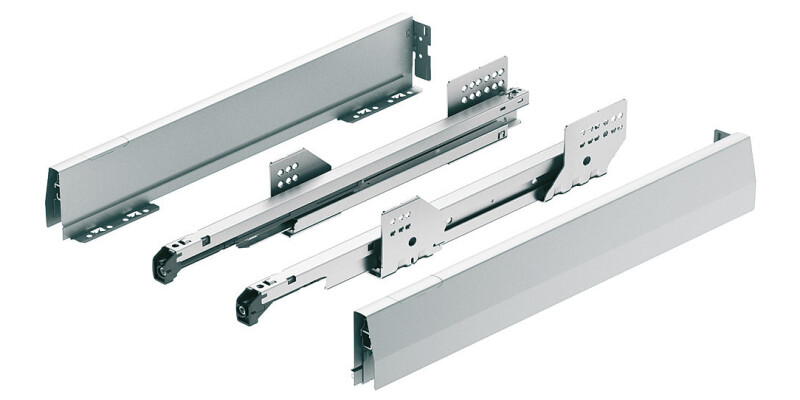 MX Over Ext Drawer Set 45kg 92/500mm Gry