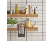 Wood Shelf Rustic Oak 600x200x40mm