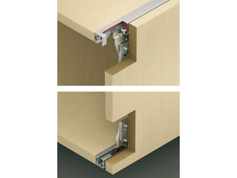 Fitting Set, for Sliding Cabinet Doors, Hawa Regal-B 25 H Forslide