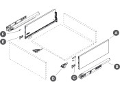 Vionaro Drawer Set Dynapro 249/450mm Gph