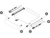 Vionaro Drawer Set Dynapro 89/400mm Gph