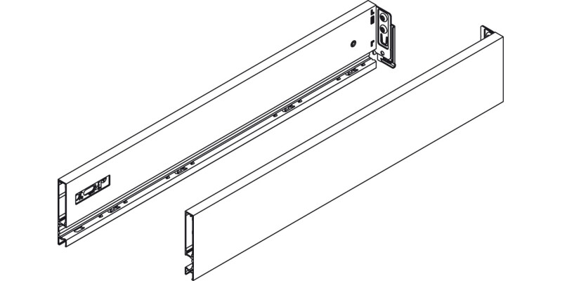 Vionaro Drawer Sides 89/500mm Gph