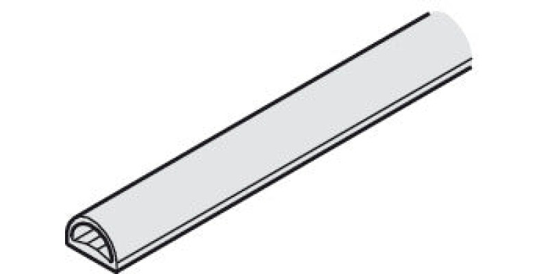 Rubber Profile, for Vertical Glass Edge Protection, for Sliding Glass Interior D
