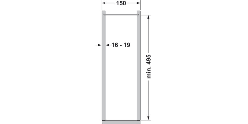 VS TalWiro PO RH 150/1745mm 16Btl Chr