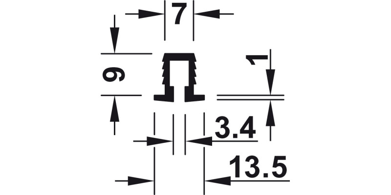 Slido Cls 30IF Rev Track 3.0m Pl Bwn