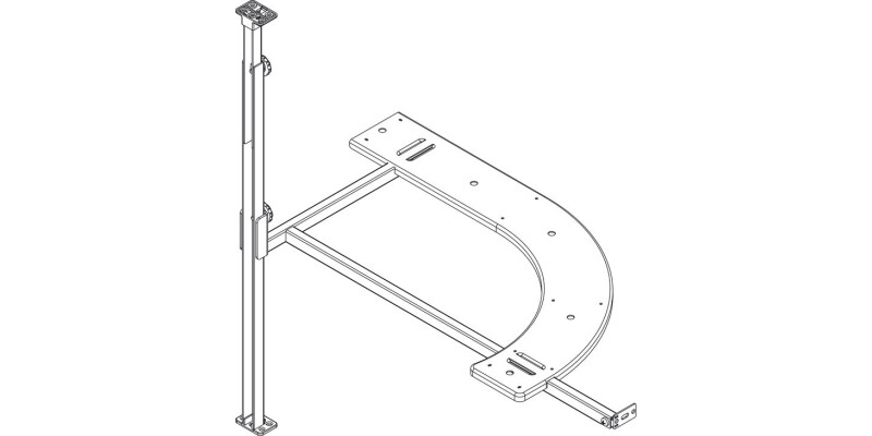 Corner PO Frame LH Adj Steel