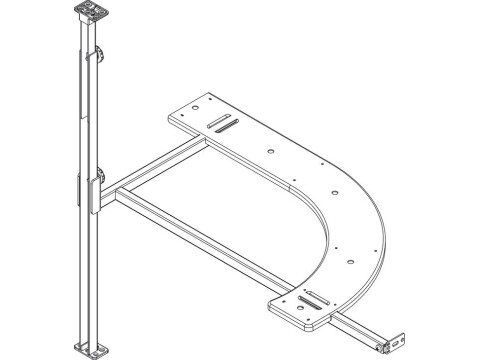 Corner PO Frame LH Adj Steel