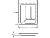 Cutlery Ins 331x432mm Cream White 9001