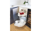 Corner PO 450/900mm LH Wht/Chr