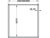 VS SUB 400mm PO Bskt DoorFix 1xSph Chr