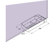 Ninka Swivel Tray Plastic Opaque