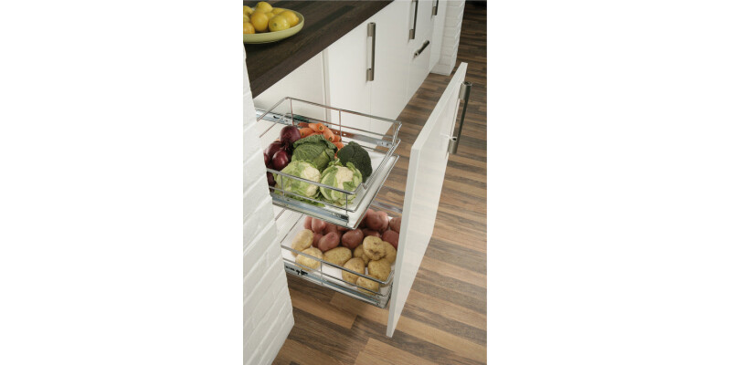 Inserts, for Pull Out Vegetable Baskets, White Acrylic