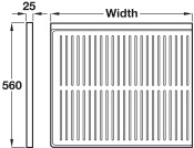 UnderSink Liner 463x560mm Alu Grey